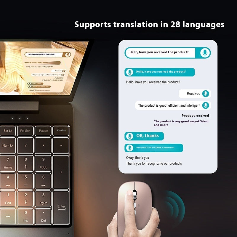 AI Intelligent Voice Translation Lightweight Wireless Charging Mouse
